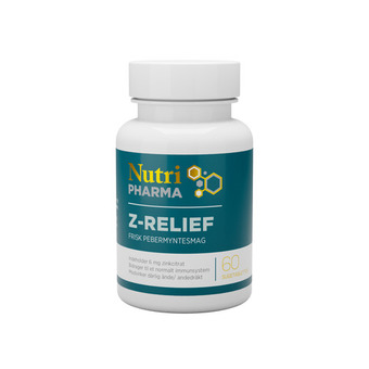 Helsemin Nutripharma, z-relief 60 sugetabletter tilbud