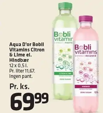Fleggaard Aqua d'or bobil vitamins citron & lime el. hindblr tilbud