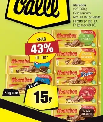 Calle Marabou - flere varianter tilbud