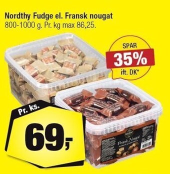Calle Nordthy fudge el. fransk nougat tilbud