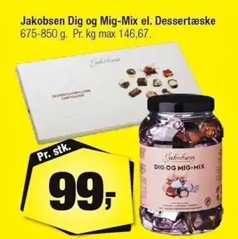 Calle Jakobsen dig og mig-mix el. dessertæske tilbud
