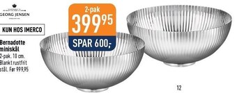 Imerco Bernadotte miniskål tilbud