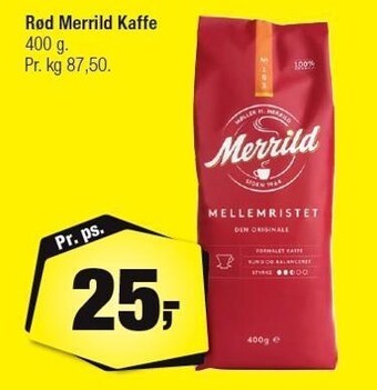 Calle Rød merrild kaffe tilbud