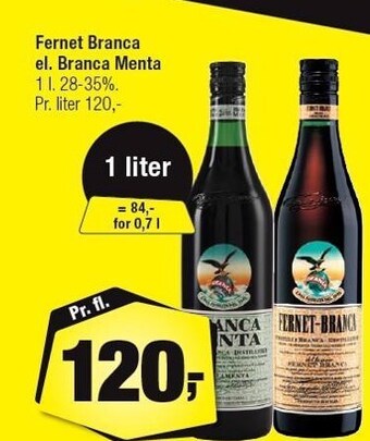 Calle Fernet branca el. branca menta tilbud