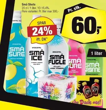 Calle Små shots - flere varianter tilbud