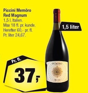 Calle Piccini memoro red magnum tilbud