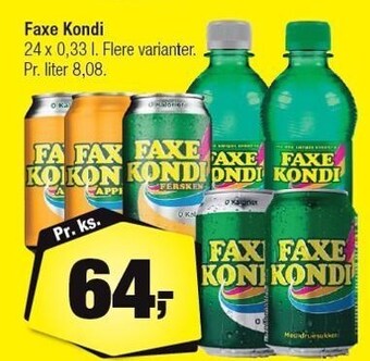 Calle Faxe kondi 24x0,33 l. flere varianter tilbud