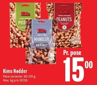 Min Købmand Kims nødder tilbud