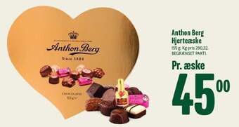 Min Købmand Anthon berg hjerteæske tilbud