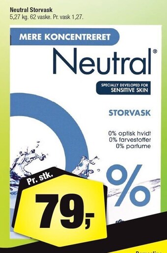 Calle Neutral storvask tilbud