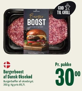 Burgerboost af dansk oksekød
