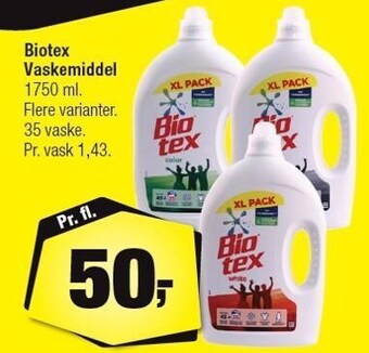 Calle Biotex vaskemiddel tilbud