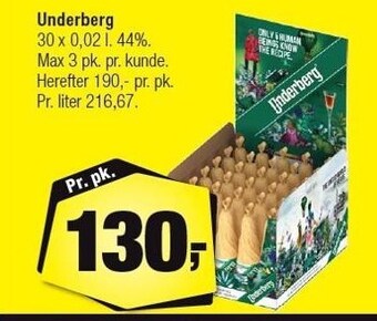 Calle Underberg tilbud