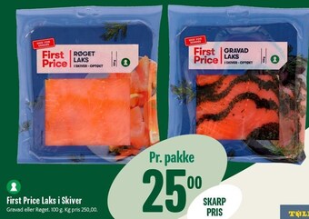 Min Købmand First price laks i skiver tilbud