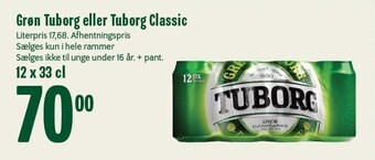 Min Købmand Grøn tuborg eller tuborg classic tilbud