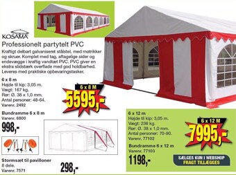 Harald Nyborg Professionelt partytelt pvc tilbud