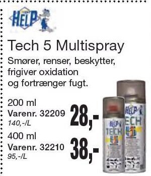 Harald Nyborg Tech 5 multispray tilbud