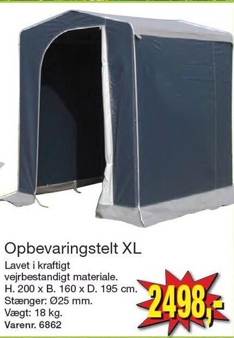 Harald Nyborg Opbevaringstelt xl tilbud