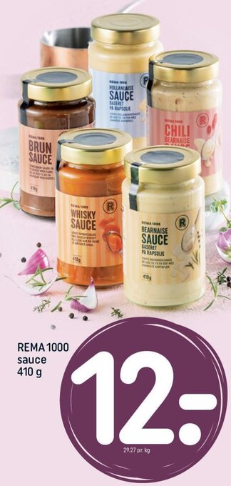REMA 1000 REMA 1000 sauce 410 g tilbud