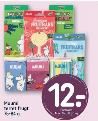 REMA 1000 Muumi tørret frugt 75-84 g tilbud