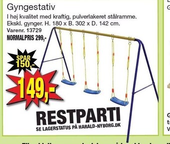 Harald Nyborg Gyngestativ tilbud