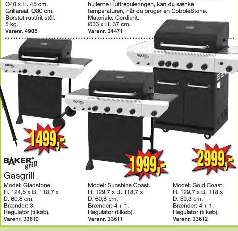 Gasgrill tilbud hos Harald