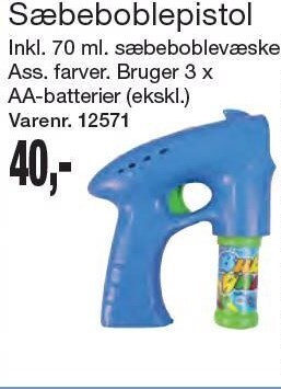 Harald Nyborg Sæbeboblepistol tilbud