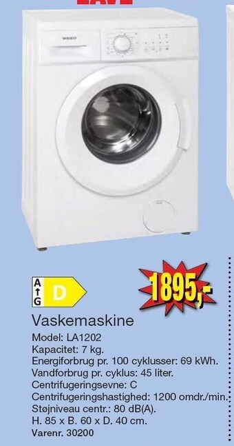 Harald Nyborg Vaskemaskine tilbud