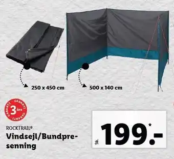 Lidl Rocktrail vindsejl/bundpressening tilbud