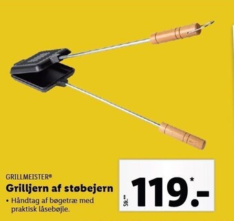 Lidl Grillmeister grilljern af støbejern tilbud