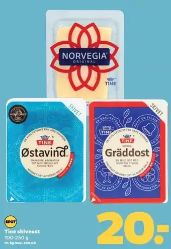 Netto Tine skiveost tilbud