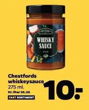 Netto Chestfords whiskeysauce tilbud