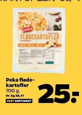 Netto Peka flødekartofler tilbud