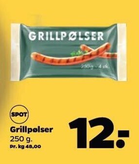 Netto Grillpølser tilbud