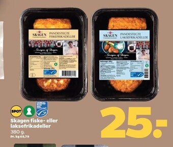 Netto Skagen fiske- el. laksefrikadeller tilbud