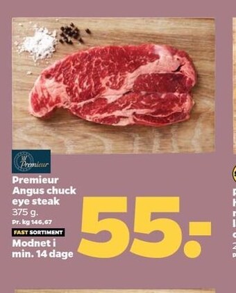 Netto Premieur angus chuck eye steak tilbud