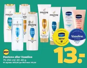 Netto Pantene el. vaseline tilbud