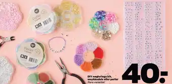 Netto Diy nøglerings kit, smykkedele el. perler tilbud