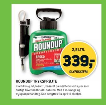 XL-BYG Roundup ukrudtsmiddel tilbud