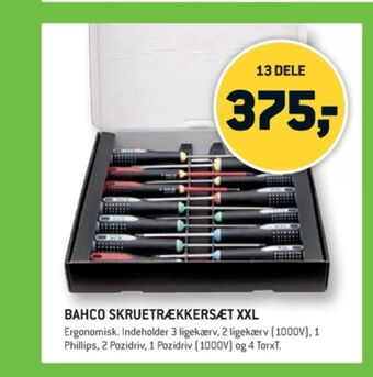 XL-BYG Bahco skruetrækkersæt tilbud