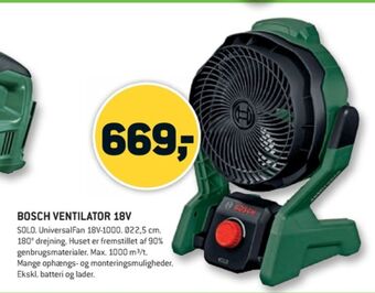 XL-BYG Grøn ventilator tilbud