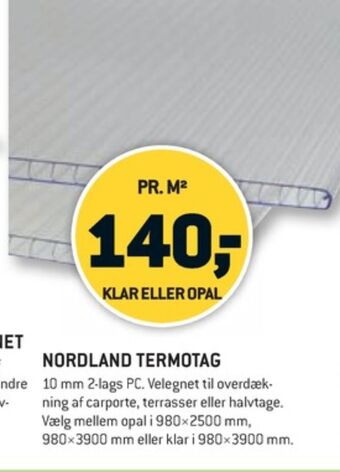 XL-BYG Nordland termotag tilbud