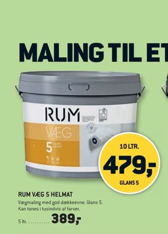 XL-BYG Rum maling tilbud