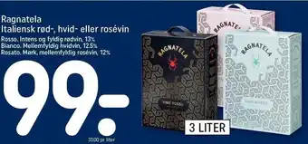 REMA 1000 Ragnatela italiensk rød-hvid el. rosevin tilbud