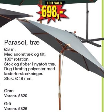 Harald Nyborg Parasol, træ tilbud