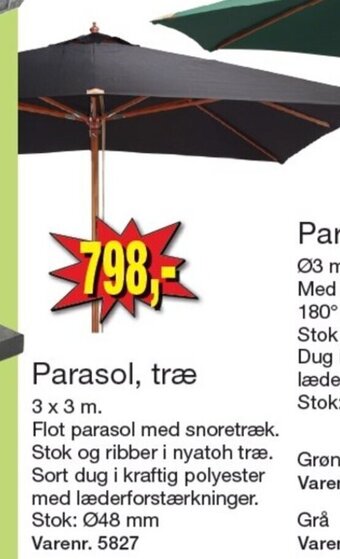 Harald Nyborg Parasol, træ tilbud