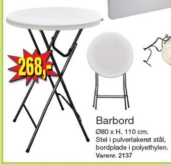 Harald Nyborg Barbord tilbud