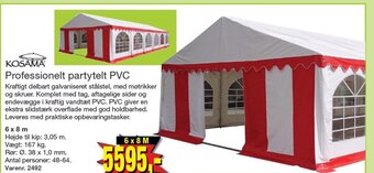 Harald Nyborg Professionelt partytelt PVC tilbud