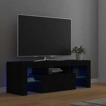Bolig Center Tv-skab med led-lamper 120x35x40 cm sort tilbud