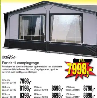 Harald Nyborg Camp Out Fortelt til campingvogn tilbud